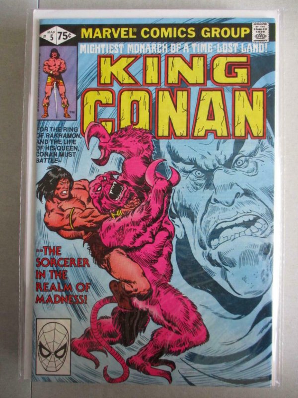 CONAN the KING #5, VF/NM, Buscema, 1980 1981, Robert Howard, more in store, DE