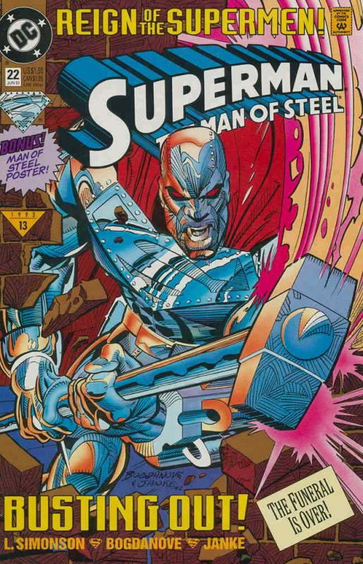 Superman: The Man of Steel #22 VF/NM; DC | save on shipping - details inside