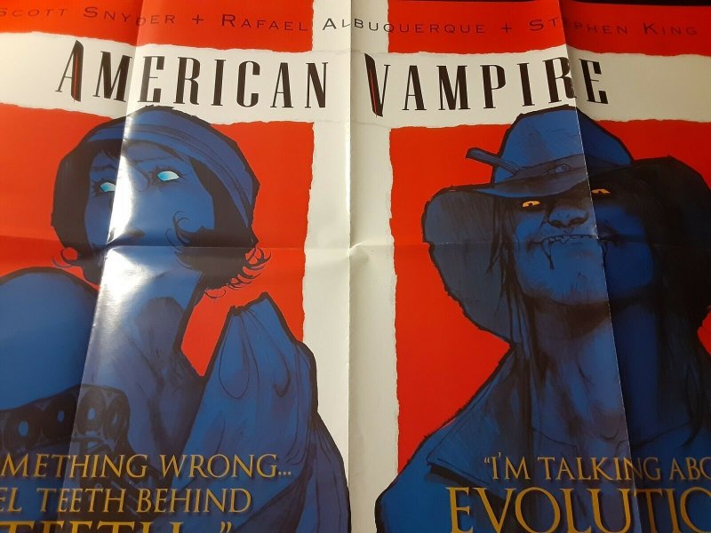 American Vampire Promo Poster Vertigo Series by  Stephan King and Scott Snyder