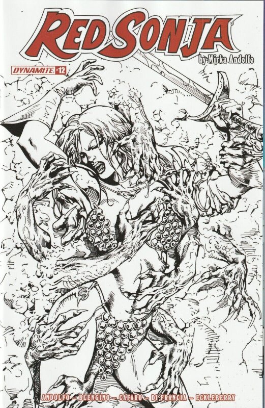 Red Sonja # 12 Variant 1:7 Cover P NM Dynamite [J8]