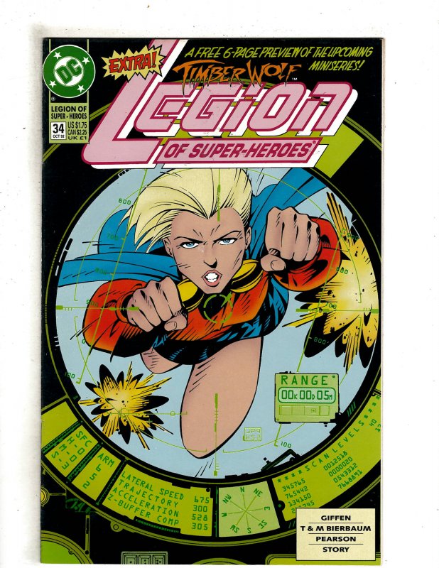 Legion of Super-Heroes #34 (1992) DC Comic Superman Flash OF7