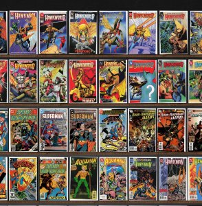 Huge Lot 150+ Comics with Hawkman, Hawkworld, Aquaman, Tarzan, Superboy & More!