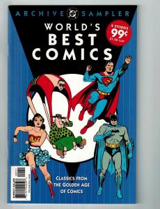 World's Best Comics Archive Sampler DC Comic Book Feat. Batman Superman # 1 S77