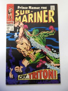 Sub-Mariner #2 (1968) FN Condition ink stamp fc