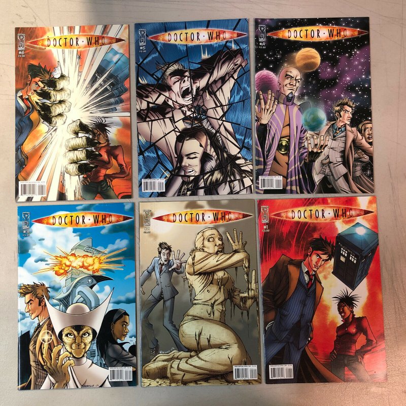 Dr. Doctor Who (2008) #1 2 3 4 5 6 (VF/NM) Complete Set IDW 1st series Tenth DR.