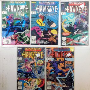 Solo Avengers Lot 5 #8, 9, 17, 18, 19 1988 Marvel Doctor Pym Hellcat Comics