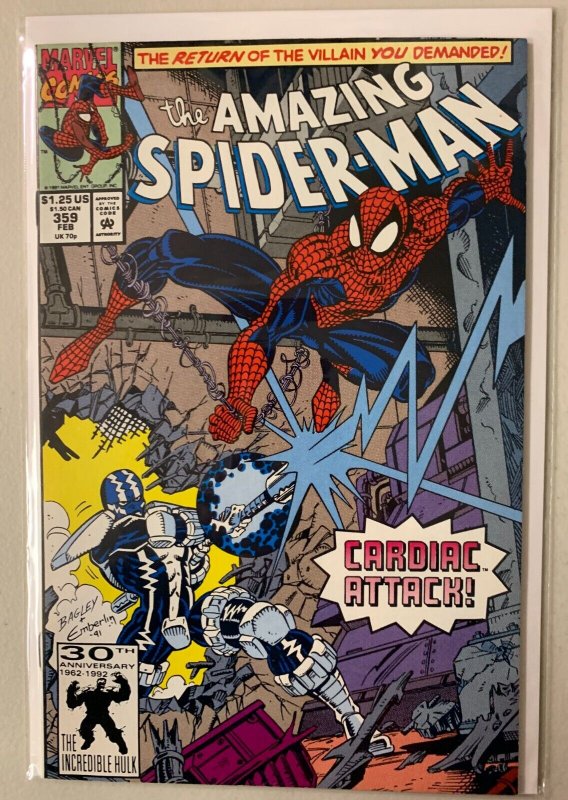 Amazing Spider-Man #359 Direct Marvel 1st Series (7.0 FN/VF) (1992)
