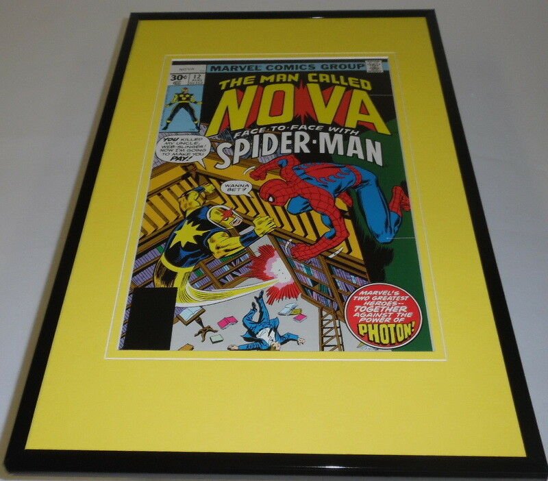 Nova #12 Framed 11x17 Cover Display Official Repro Spider-man