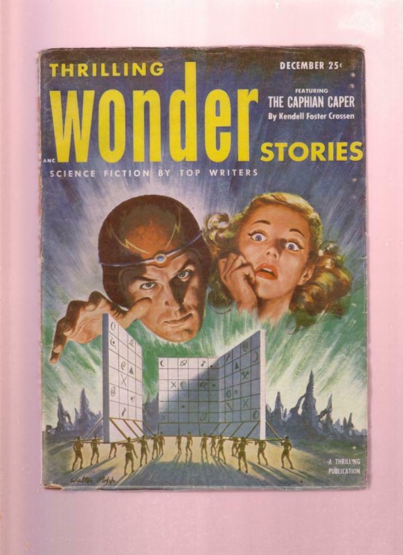 THRILLING WONDER STORIES-DEC 1952-EDMOND HAMILTON-PULP VG