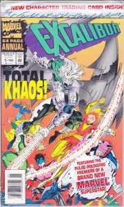 Excalibur Annual #1 (Newsstand) (with card) VF ; Marvel | 1st Appearance Khaos