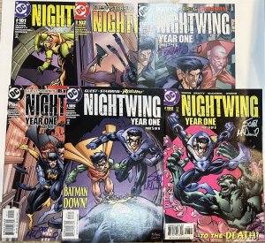 (2005) NIGHTWING YEAR ONE #101-106 COMPLETE SET! 103-6 SIGNED BY SCOTT McDANIEL!