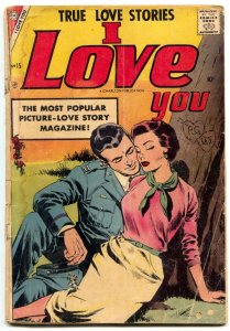 I Love You Comic #15 1957- Charlton Romance- missing centerfold