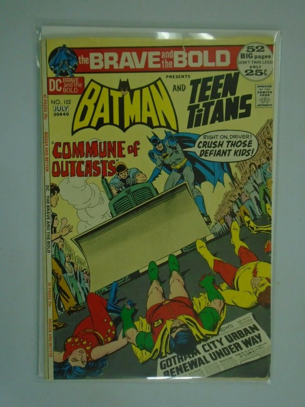 Brave and the Bold #102 3.5 VG- water damage (1972 1st Series)