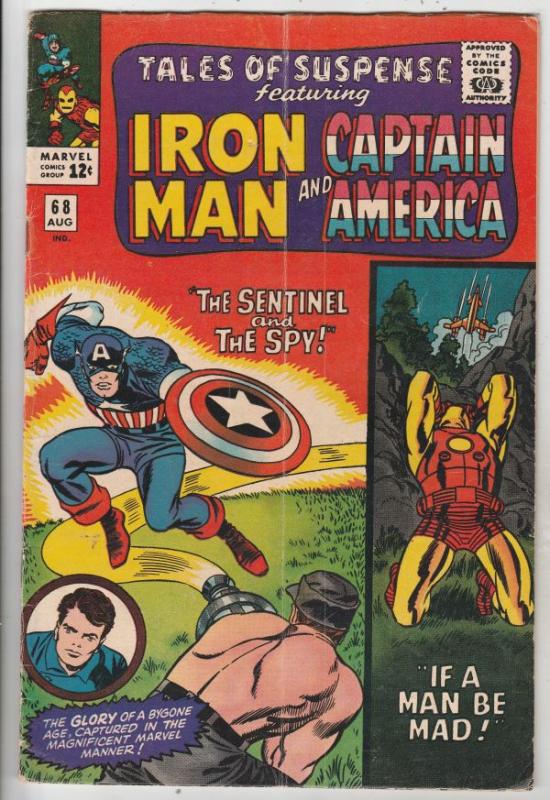 Tales of Suspense #68 (Aug-65) VG/FN Mid-Grade Iron Man, Captain America, Buc...