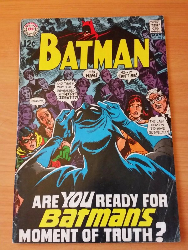 Batman #211 ~ VERY GOOD - FINE FN ~ 1969 DC COMICS