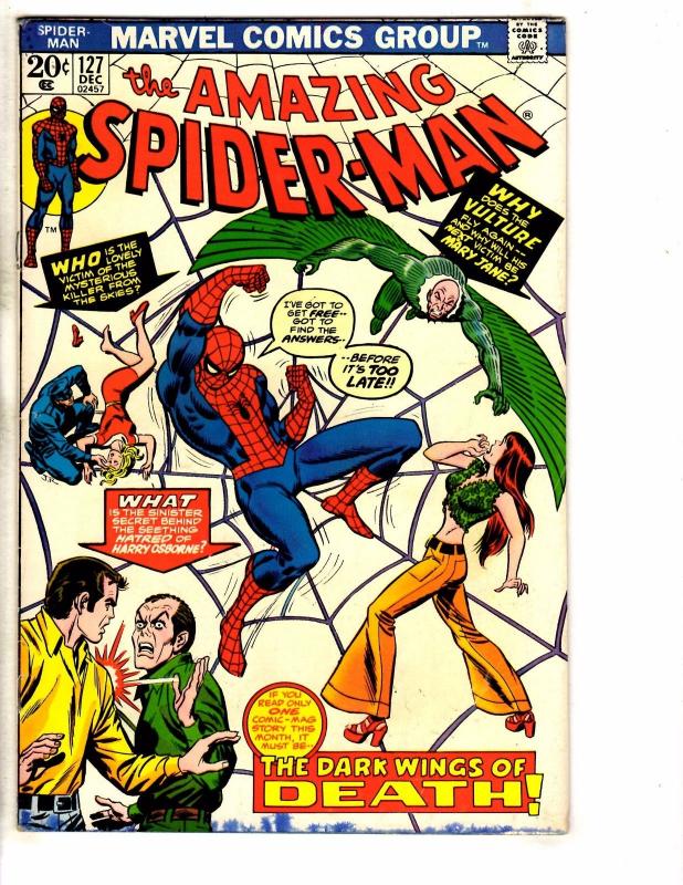 Amazing Spider-Man # 127 FN Marvel Comic Book Silver Age Stan Lee Goblin J267