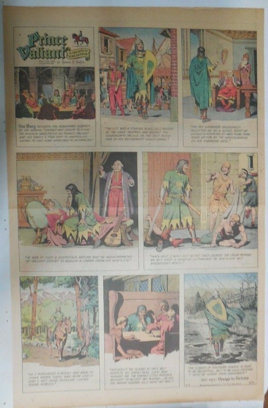 Prince Valiant Sunday #1673 by Hal Foster from 3/2/1969 Rare Full Page Size !