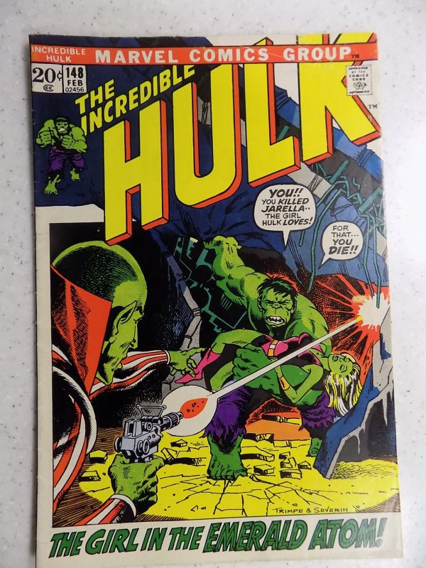 INCREDIBLE HULK # 148 MARVEL BRONZE ACTION TRIMPE SEVERIN VG/FN