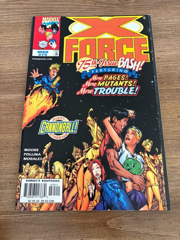 Lot Of 5 X-Force Marvel Comic Books # 75 76 77 78 79 VF-NM X-Men 10 J456