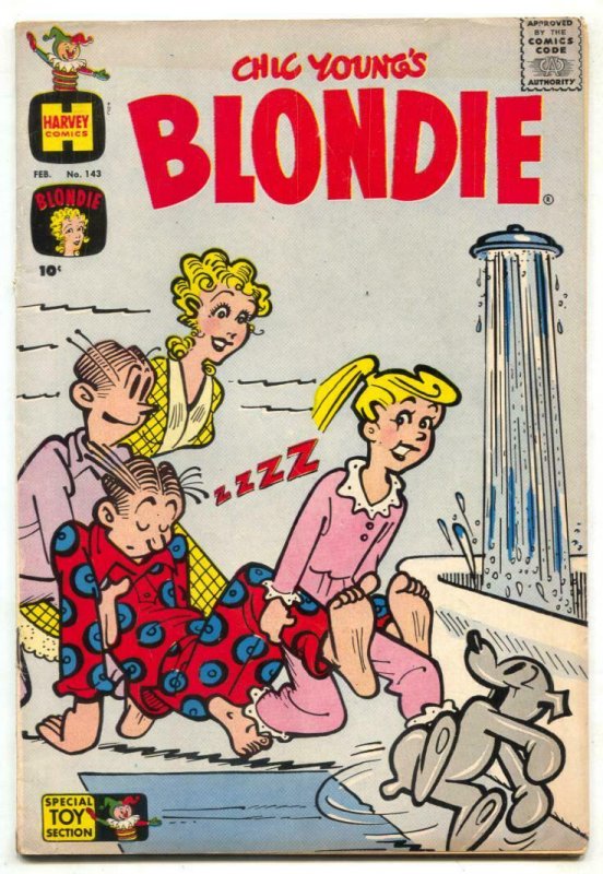 Blondie Comics #143 1961- Harvey humor VG