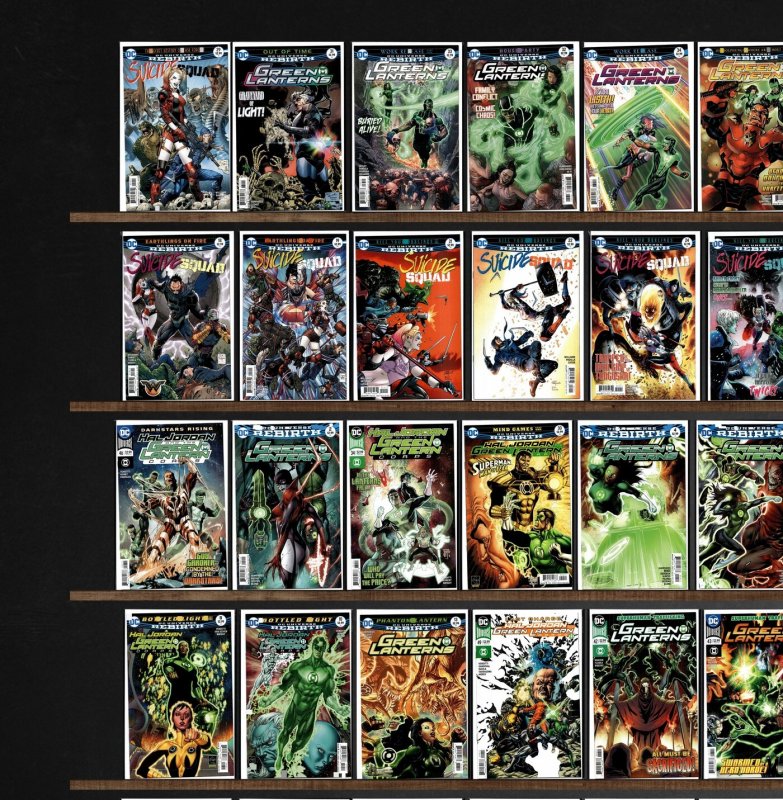 Huge Lot 140+ Comics with Green Lanterns, Suicide Squad, Jack Kirby& & More!