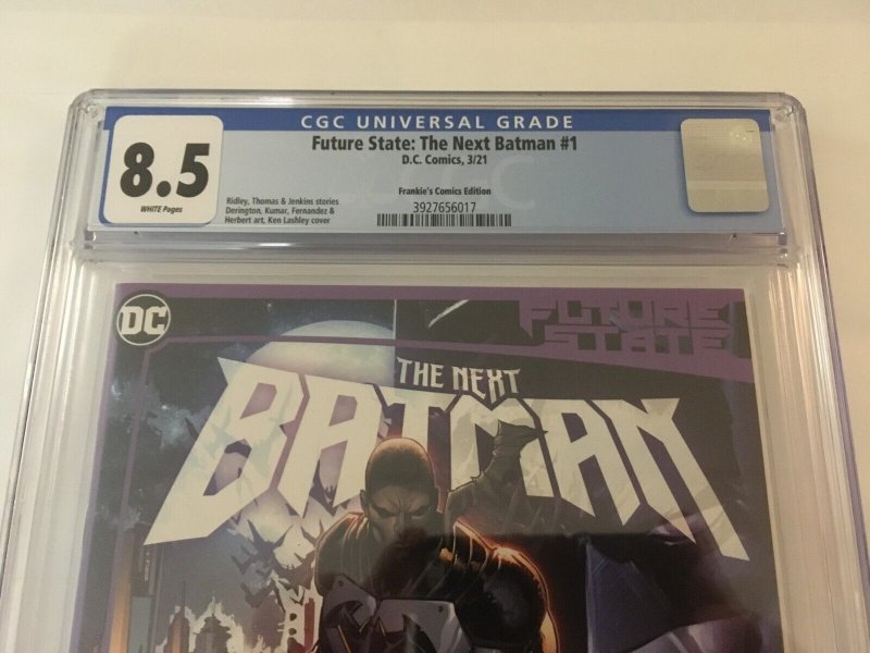 1ST JACE FOX AS NEXT BATMAN (Future State) #1 CGC 8.5 VF+ Lashley trade variant