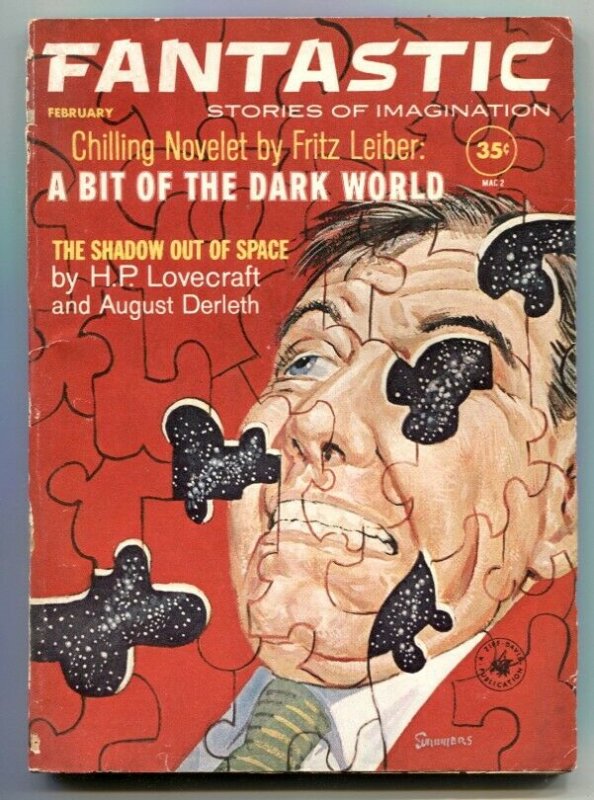 Fantastic February 1962- HP Lovecraft- Fritz Leiber VG