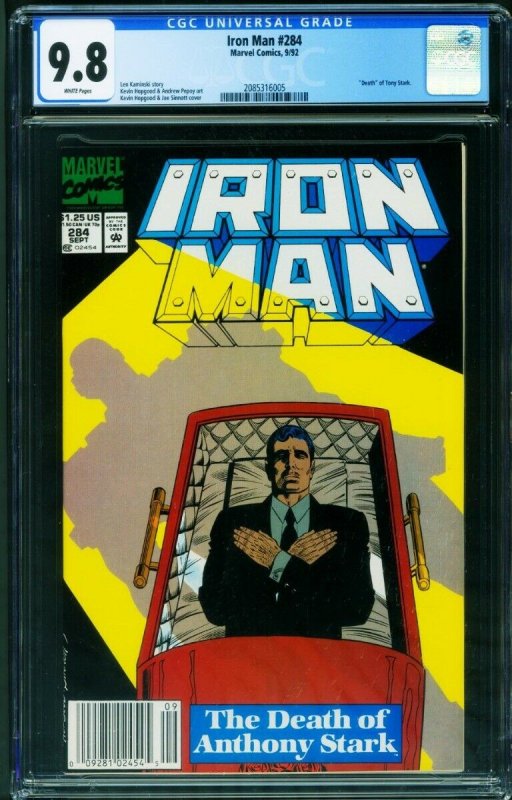 IRON MAN #284 CGC 9.8 comic book-Death of Tony Stark 2085316005