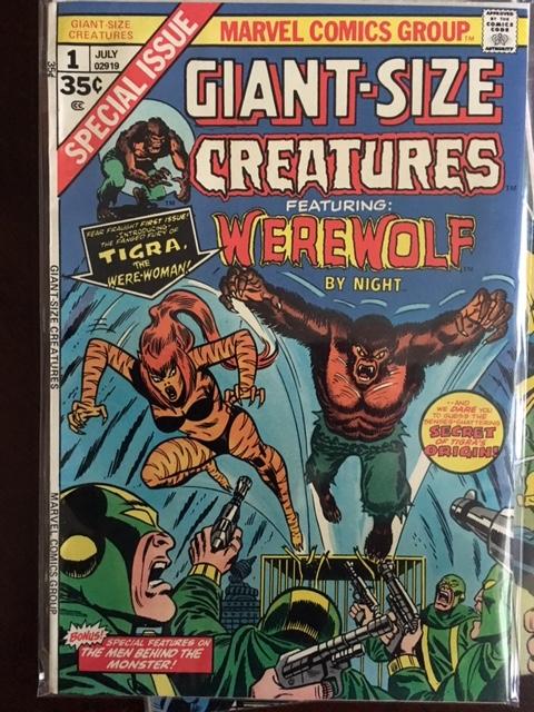 THE CAT/TIGRA/HELLCAT LOT 1-4, MTU 8, G S CREATURES 1, AVENGERS 144 VF LOT