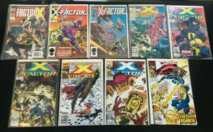 X-FACTOR 9PC LOT (VF) +FACTOR X!! 1986-92 