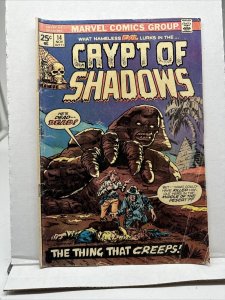 CRYPT OF SHADOWS # 14 MARVEL HORROR COMIC 1974 BOB POWELL BILL EVERETT