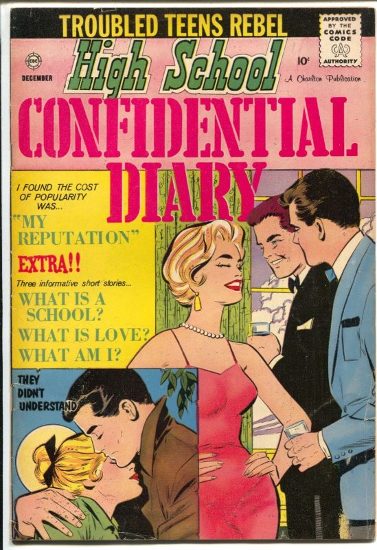 High School Confidential Diary #4 1960-nice art-African American-VG+