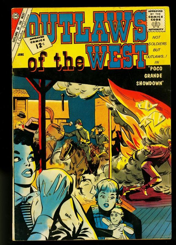 Outlaws of the West #37 1961- Gunfights- Charlton Western- FN-