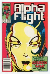 Alpha Flight #20 John Byrne Newsstand VF
