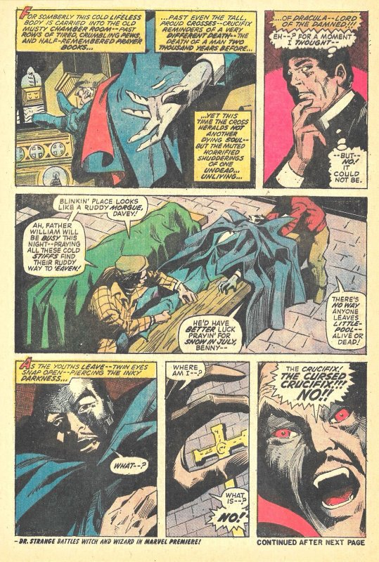 TOMB OF DRACULA #9 (Jun1973) 8.0 VF Marv Wolfman!  Gene Colan!  Gil Kane Cover!