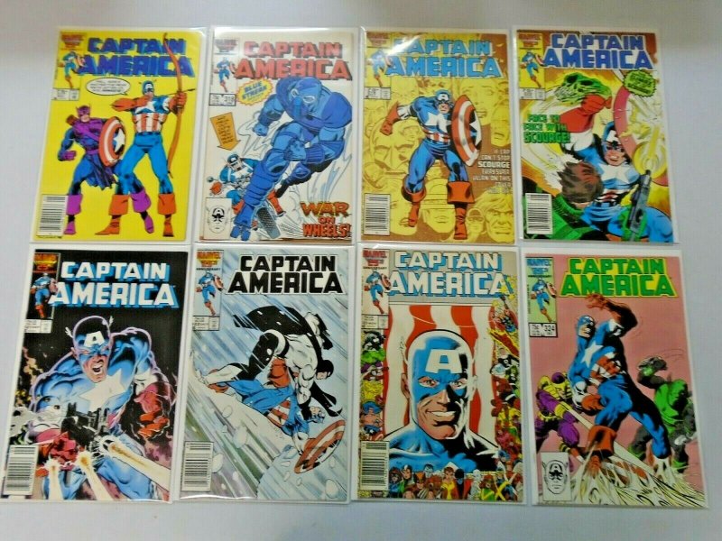 Captain America Comic Lot #300-349 42 Diff Avg 7.0 (Range 6.0-8.0) (1984-1989)