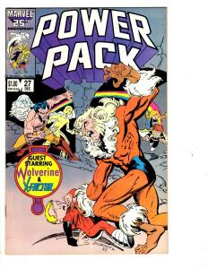 4 Marvel Comic Books Power Pack #27 Quasar #29 New Warriors #16 Slingers #4 JB3