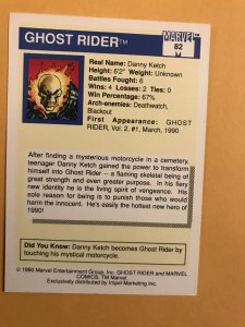 GHOST RIDER #82 : 1990 Marvel Universe Series 1 card, NM/M,  Rookies