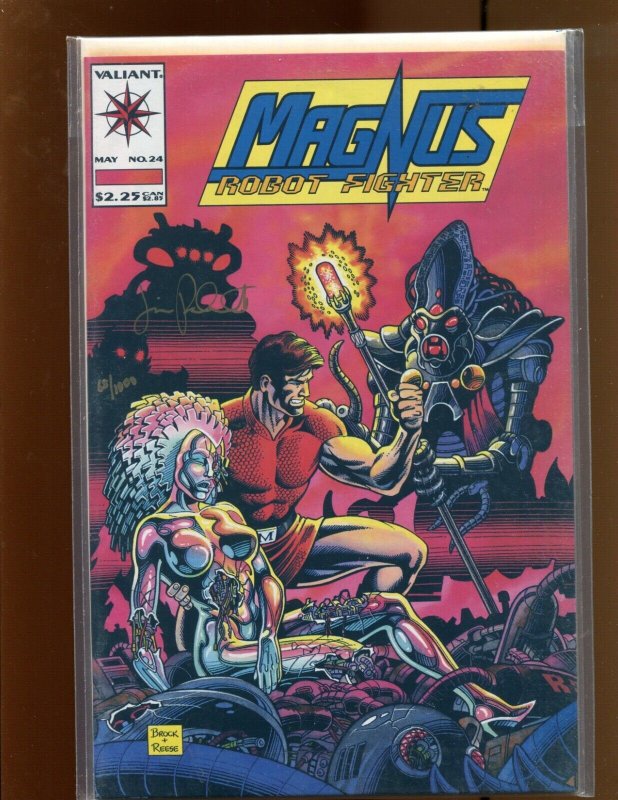 Magnus Robot Fighter #24 - NINE PIECE DUTCH/SIGNED BY PATMATTI! (9.0/9.2) 1993
