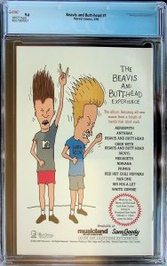 Beavis & Butt-Head #1 - CGC 9.6 - Cert#4007987007