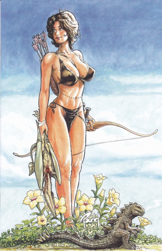 Cavewoman A Barbarian A Princess And Meriem Budd Root Cover D Nm Comic Books Modern Age