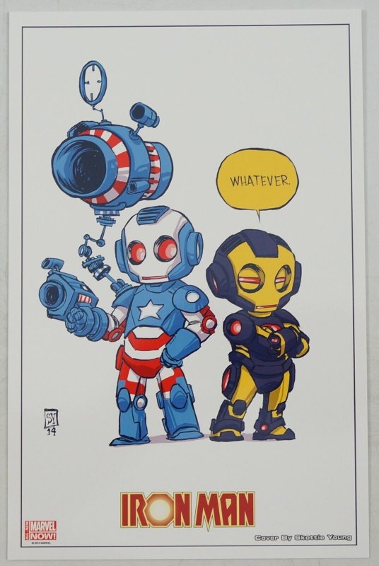 Iron Man: Iron Patriot 6.5x10 print by Skottie Young - 2014 - Jim Rhodes 