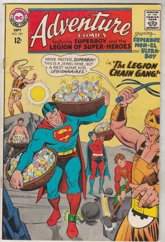 Adventure Comics #360 (Sep-67) NM- High-Grade Legion of Super-Heroes, Superboy