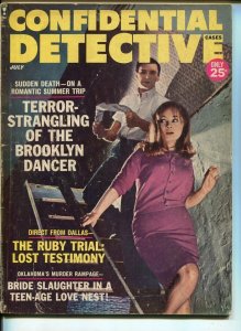 CRIME EXPOSE-JULY 1964-SPICY-MURDER-KIDNAP-RAPE-JACK RUBY-good/ G