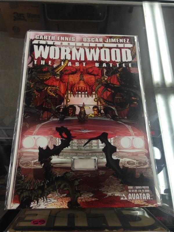 Chronicles of Wormwood Last Battle 1 Sgn Poster Edition NM LTD3000 copies