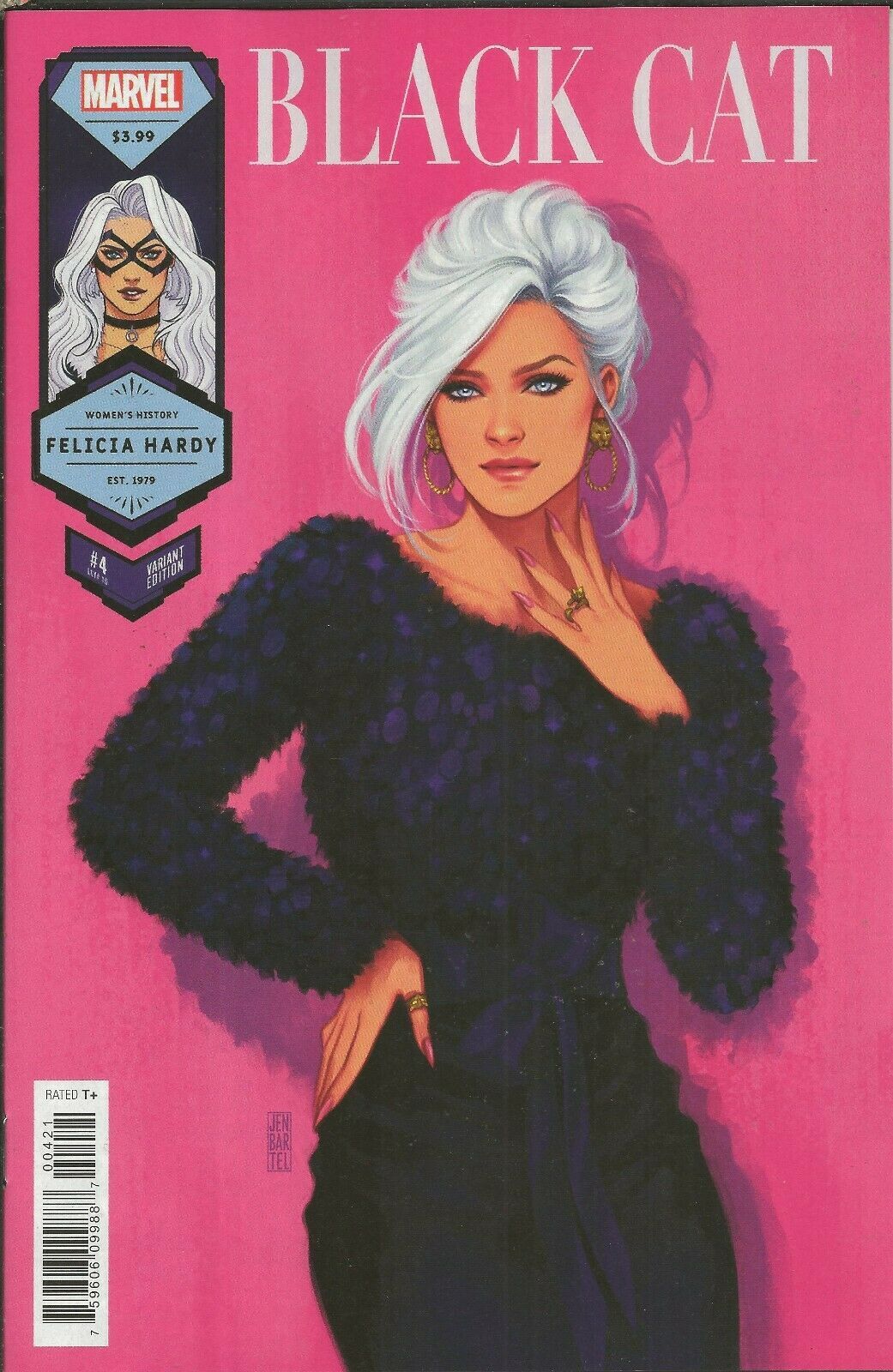 Black Cat Vol 2 #4 2021 Marvel Jen Bartel Black Cat Womens History