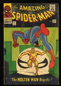 Amazing Spider-Man #35 VG 4.0 Molten Man Appearance!