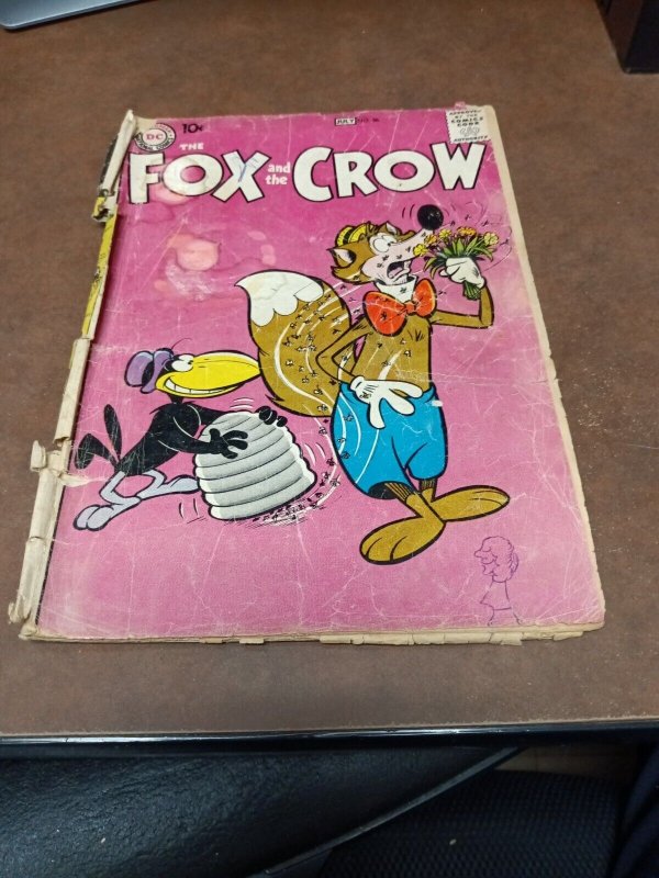 Fox and the Crow #56 dc comics 1959 early silver age Funny Animal classic cover