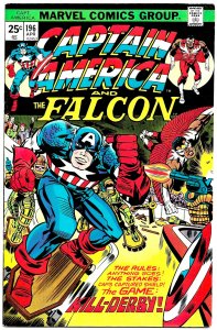 CAPTAIN AMERICA #196 & 197 (1976) 8.0 VF Jack Kirby! CAP & Falcon - Kill-Derby!