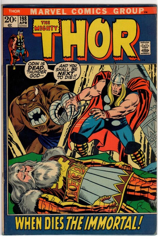 Thor #198 (1972) 7.0 FN/VF